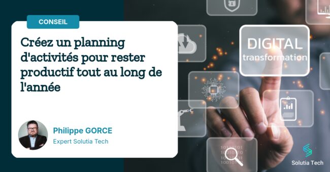 Créez un planning d'activités pour rester productif tout au long de l'année